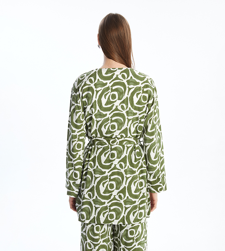 Printed Long Sleeves Tunic