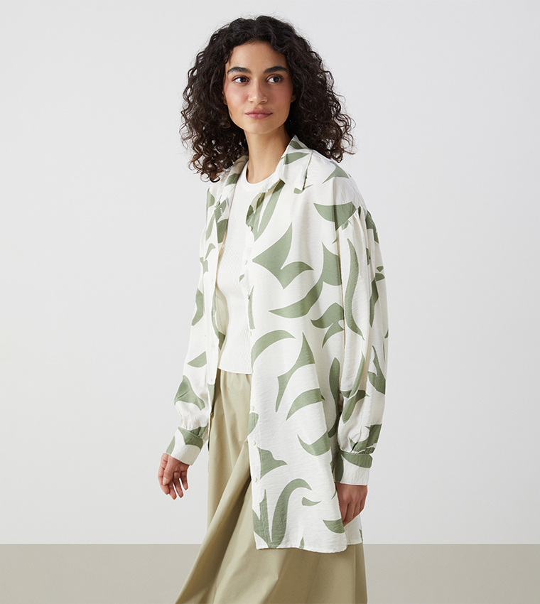 Patterned Long Sleeves Tunic