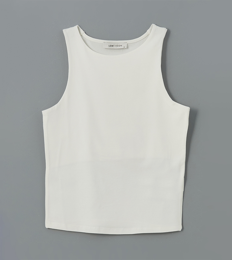 Solid Sleeveless Top
