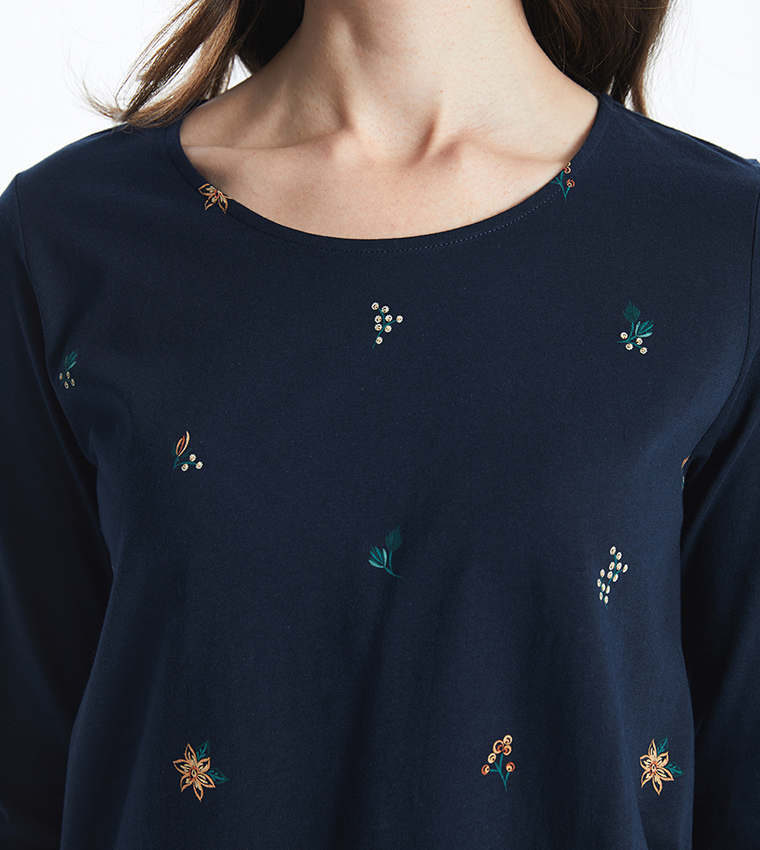 Printed Crew Neck T-Shirt