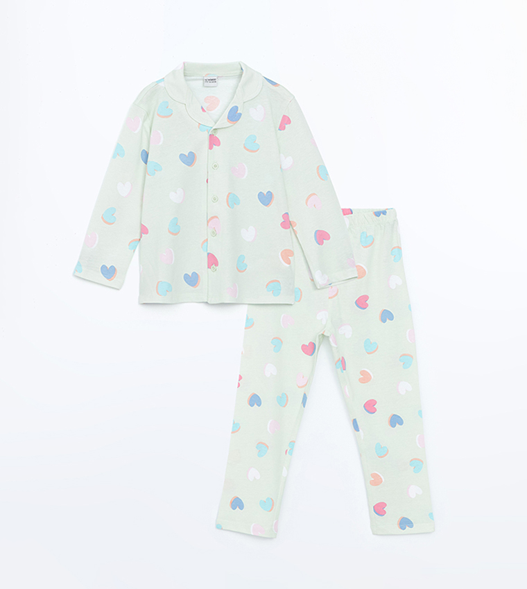 Printed Long Sleeves Pajama Set