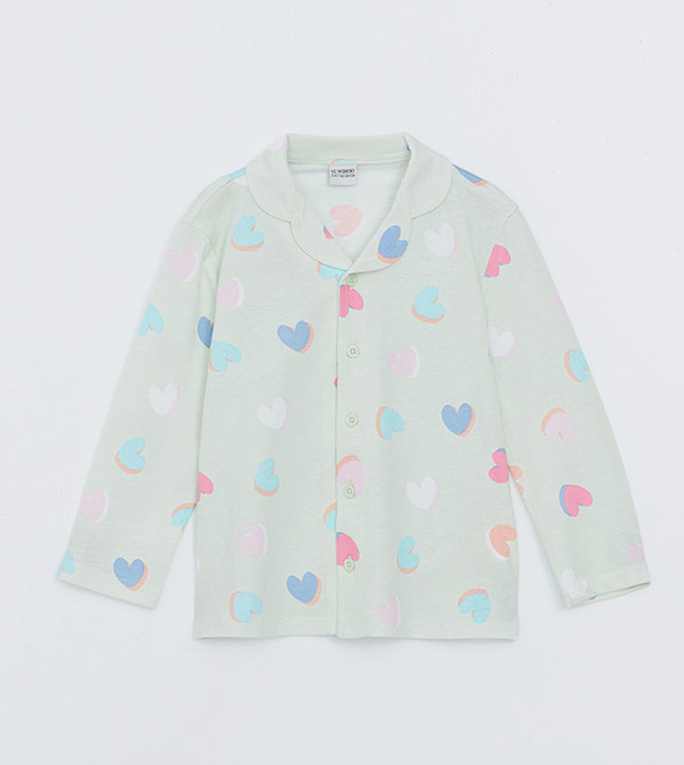 Printed Long Sleeves Pajama Set