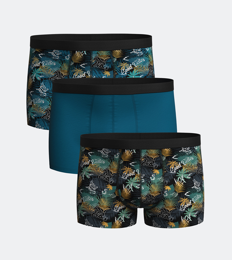 Pack of 3 Printed Boxer Briefs