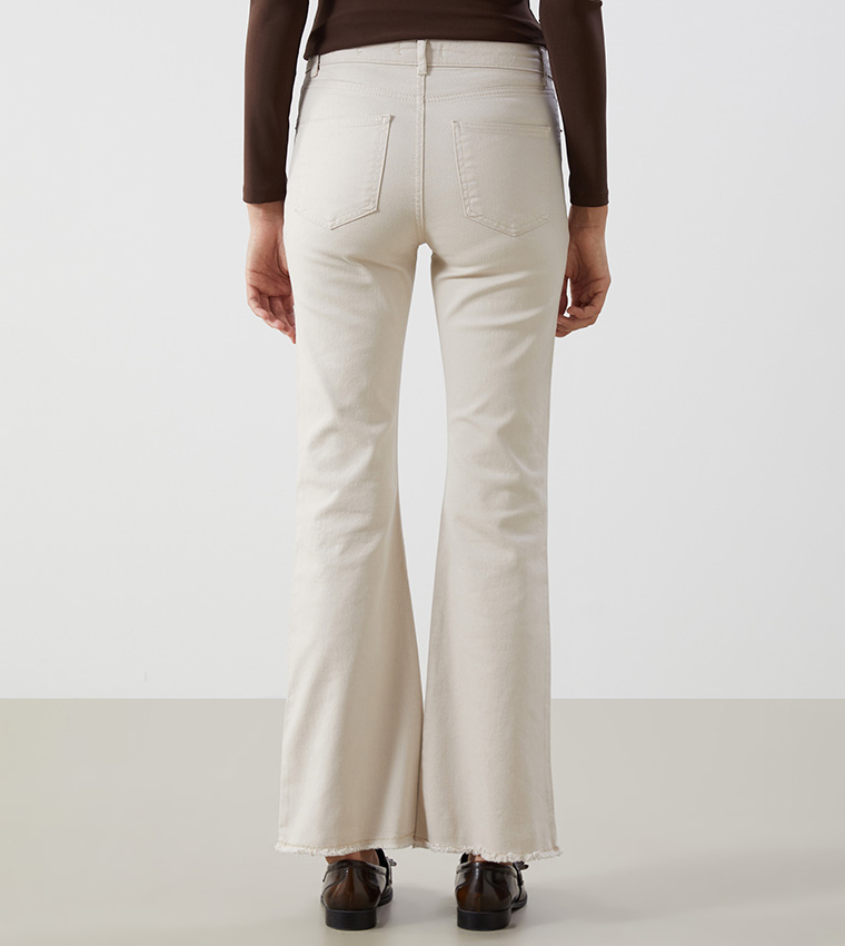 Solid Flared Jeans