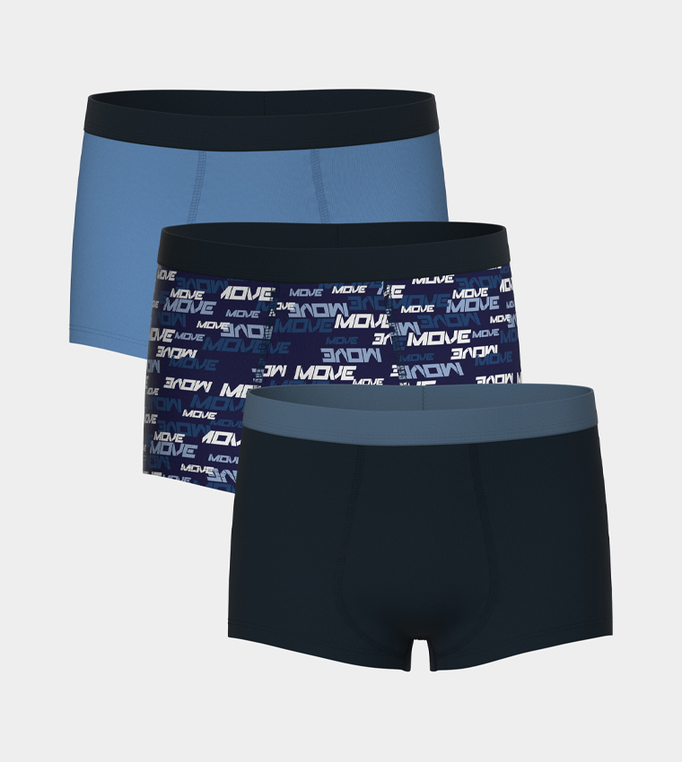 سراويل داخلية بخصر مطاطي - 3 قطع