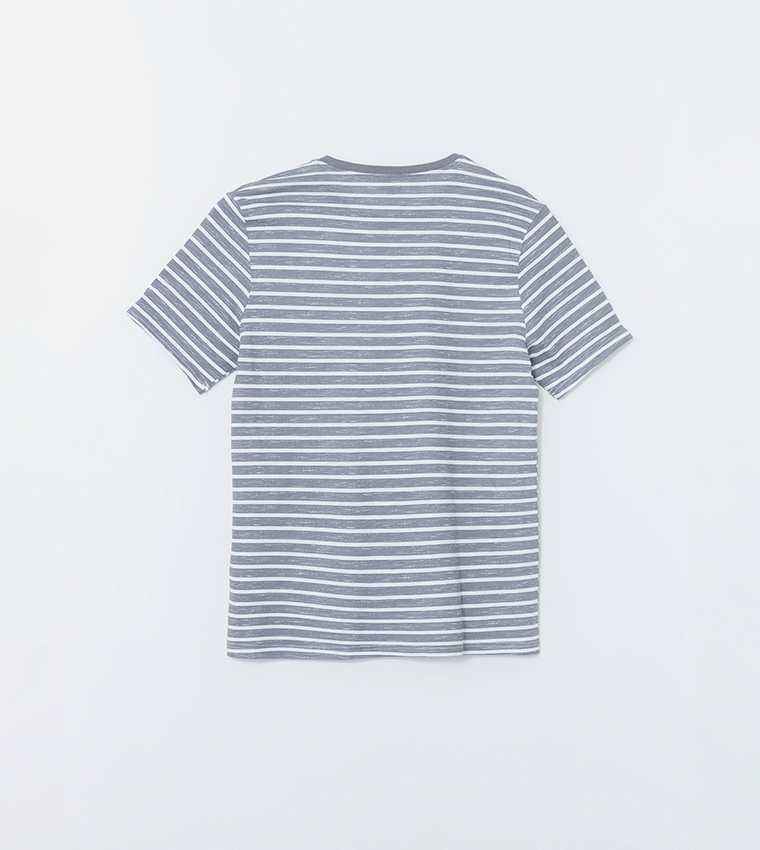 Striped Standard Fit Shorts Pajama Set