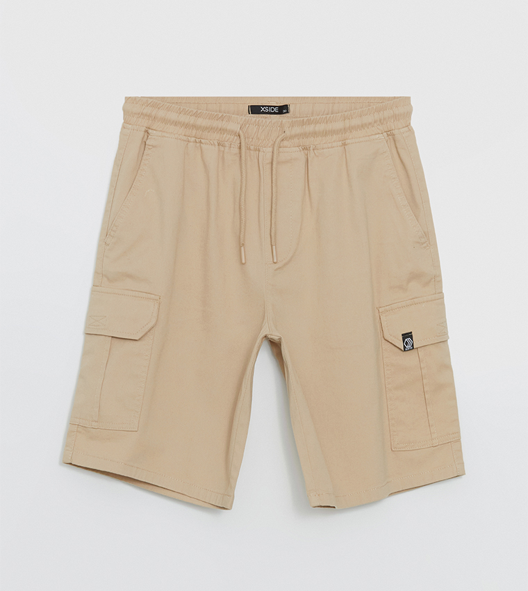 Drawstring Waist Cargo Shorts