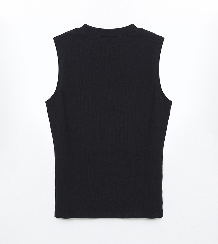 Textured Sleeveless Top