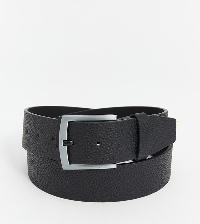 Textured Buckle Belt
