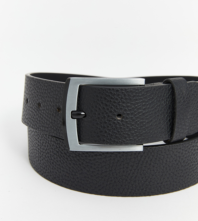 Textured Buckle Belt