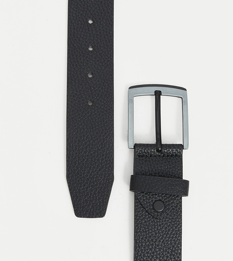 Textured Buckle Belt