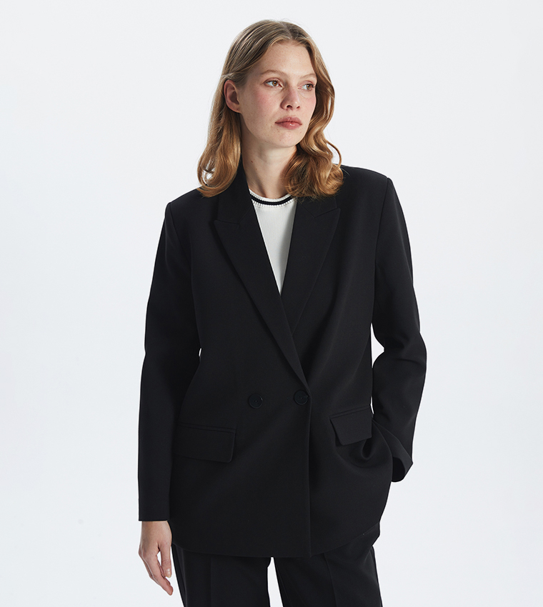 Long Sleeves Crepe Blazer