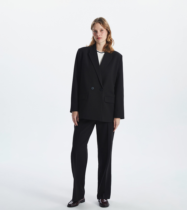 Long Sleeves Crepe Blazer