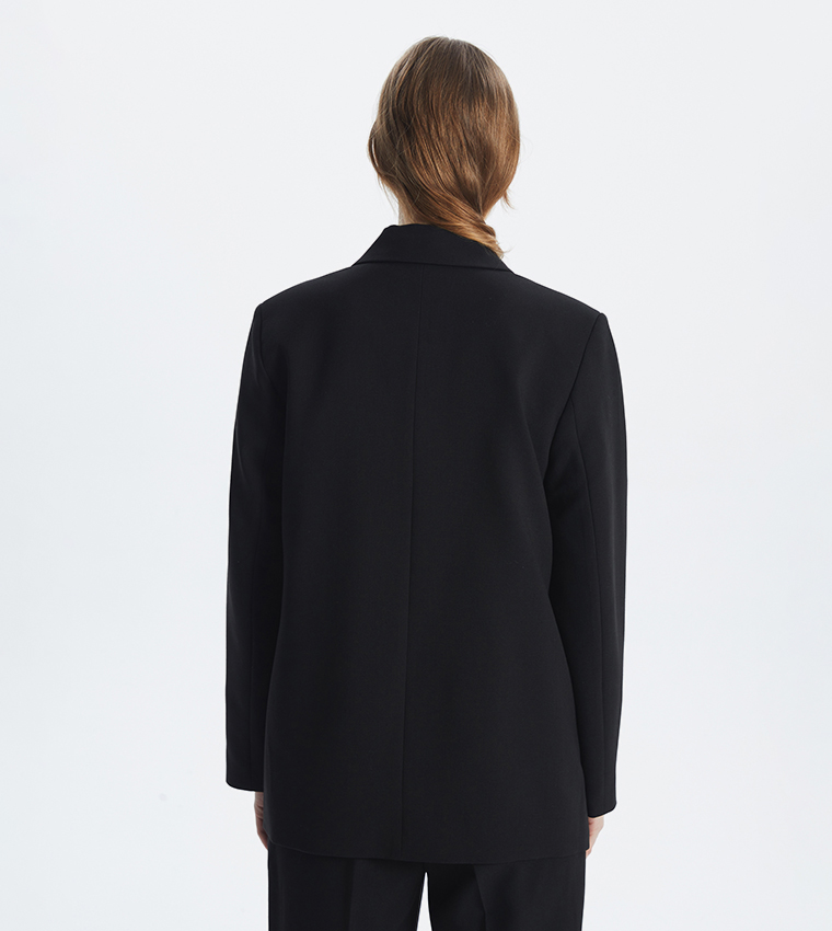 Long Sleeves Crepe Blazer