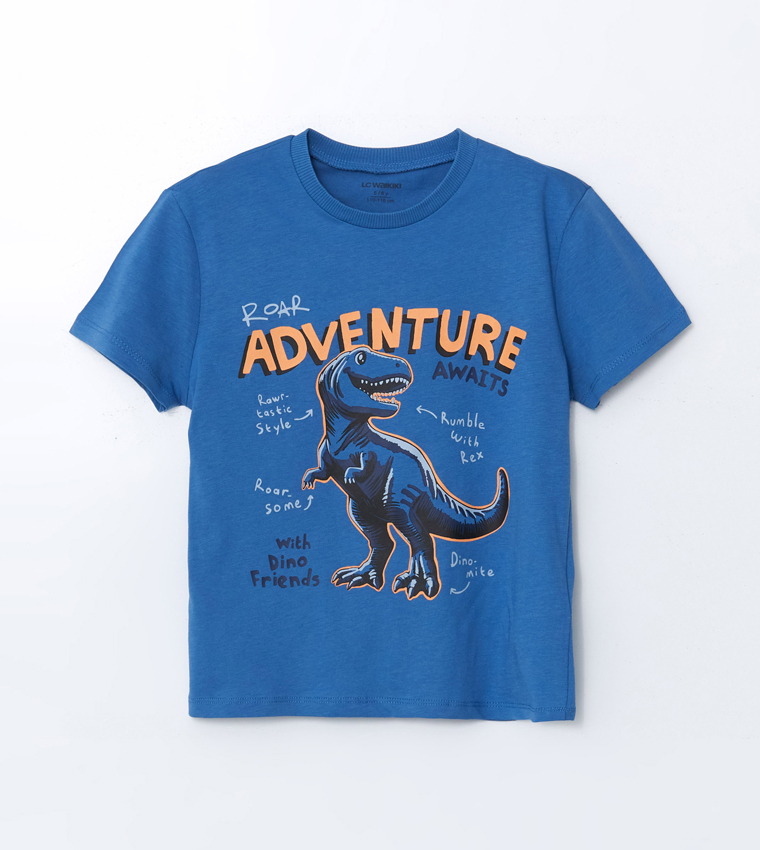 Printed Crew Neck Clothing Set