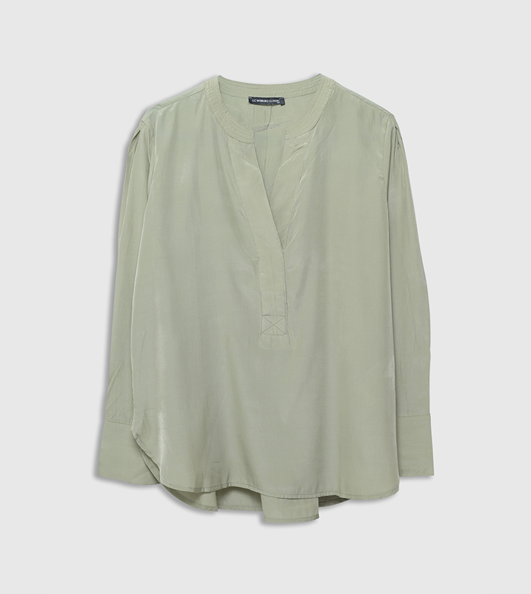 Solid Long Sleeves Top