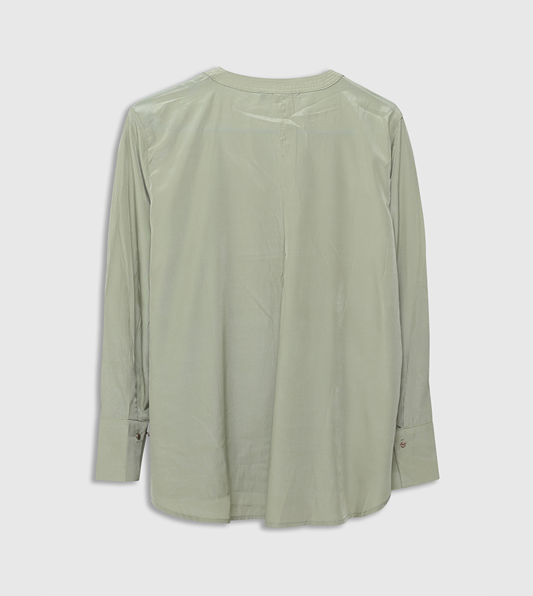 Solid Long Sleeves Top