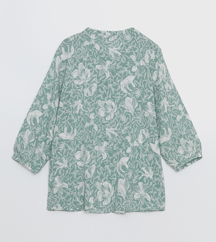 Floral Printed 3/4 Sleeves Top