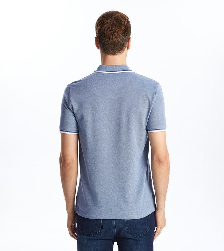 Patterned Short Sleeves Polo T-Shirt