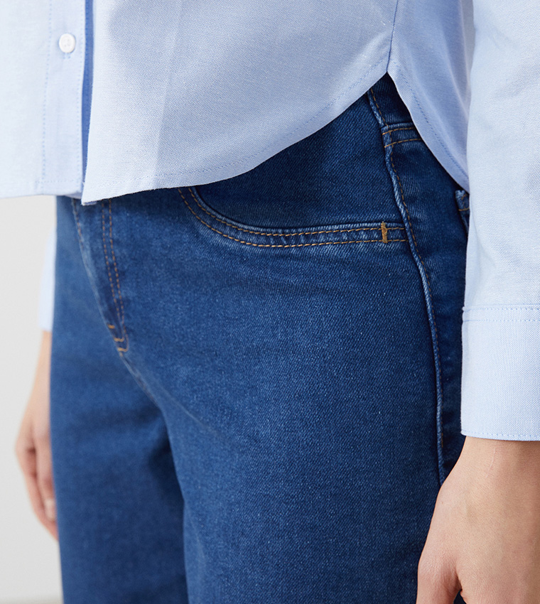 Solid Long Sleeves Oxford Shirt