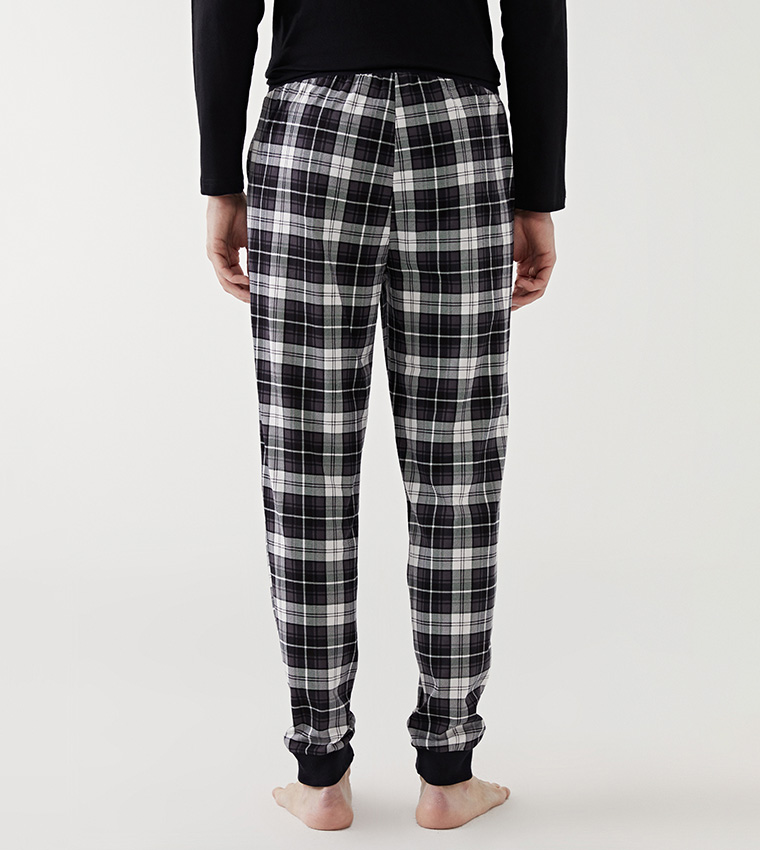 Plaid Standard Fit Pajama Bottom