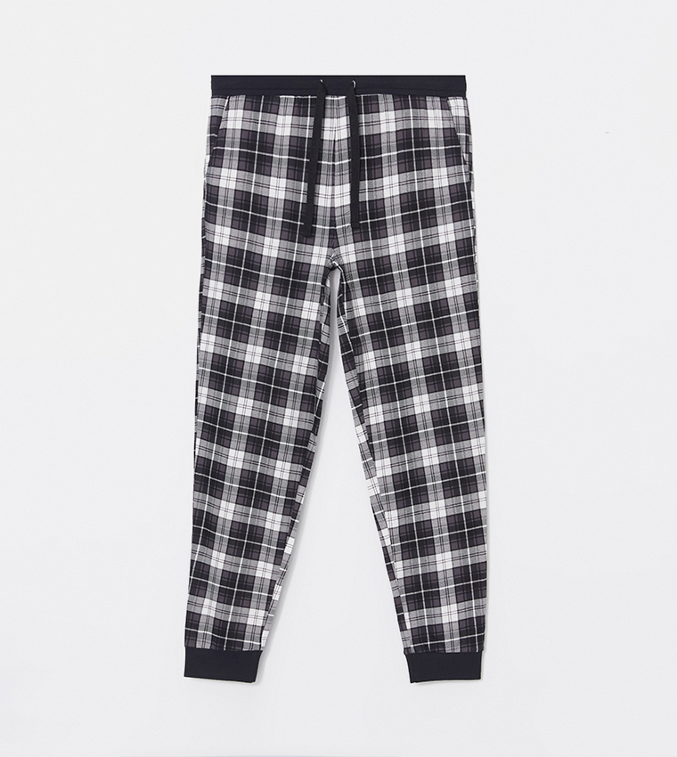 Plaid Standard Fit Pajama Bottom