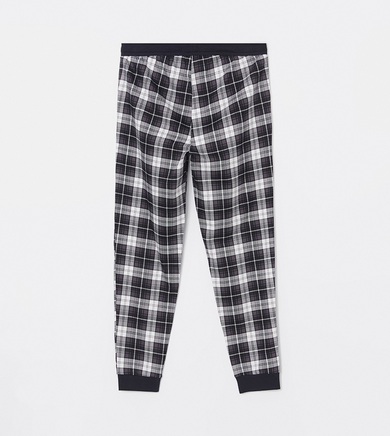 Plaid Standard Fit Pajama Bottom