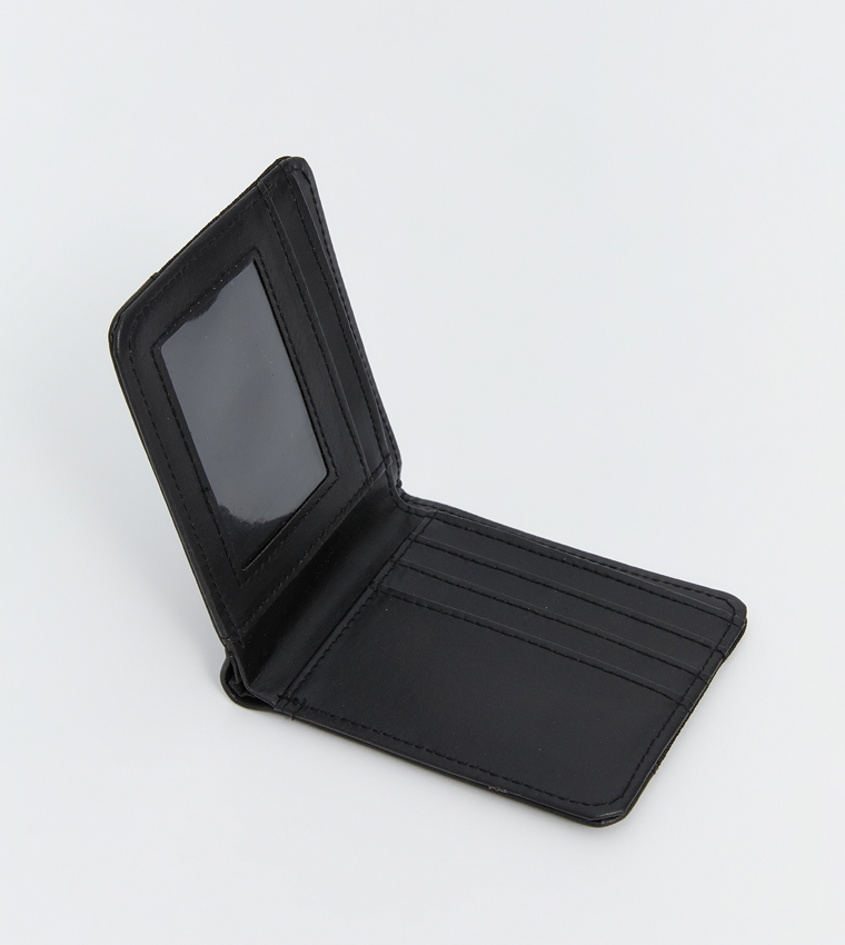 Textured Bi-Fold Wallet