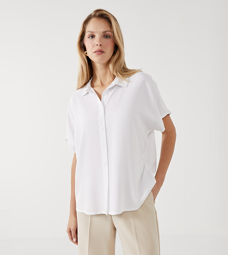 Loose Fit Short Sleeves Shirt