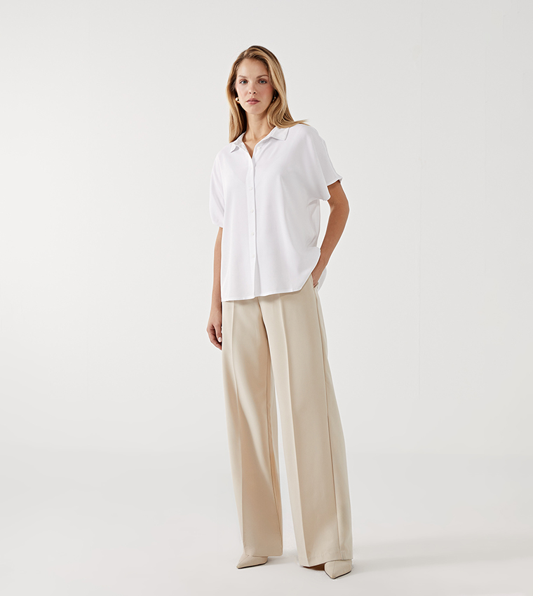 Loose Fit Short Sleeves Shirt