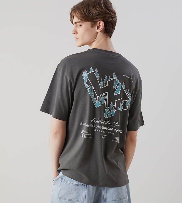 Printed Crew Neck T-Shirt