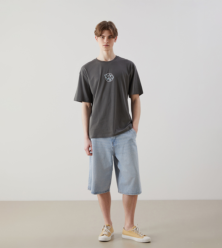 Printed Crew Neck T-Shirt