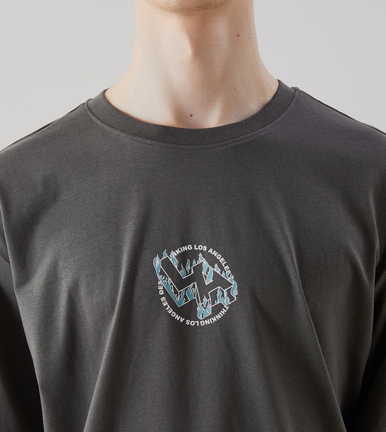 Printed Crew Neck T-Shirt