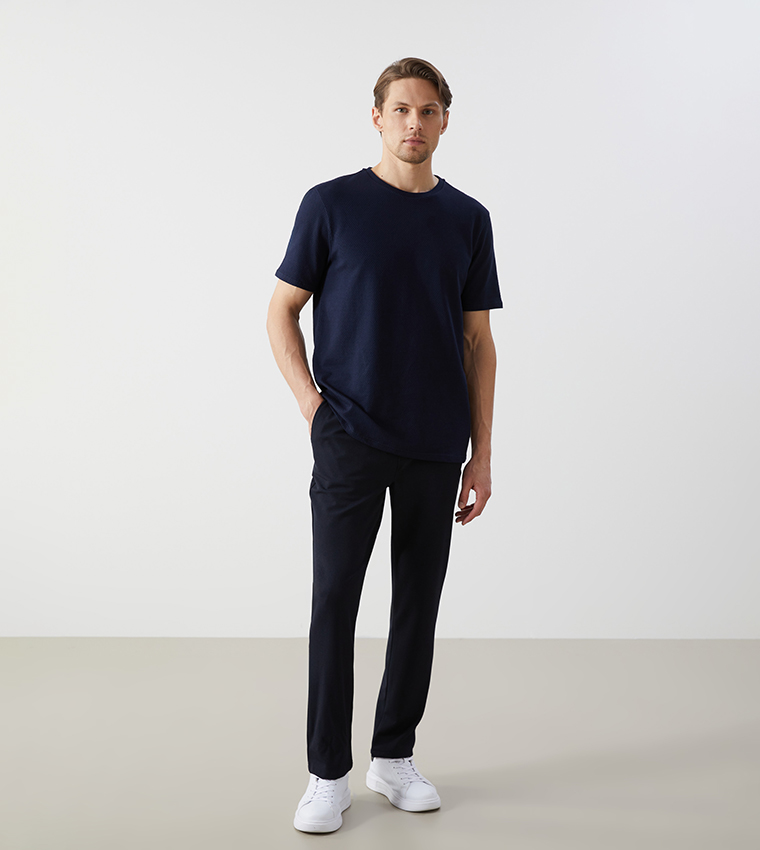 Mid Rise Slim Fit Trousers