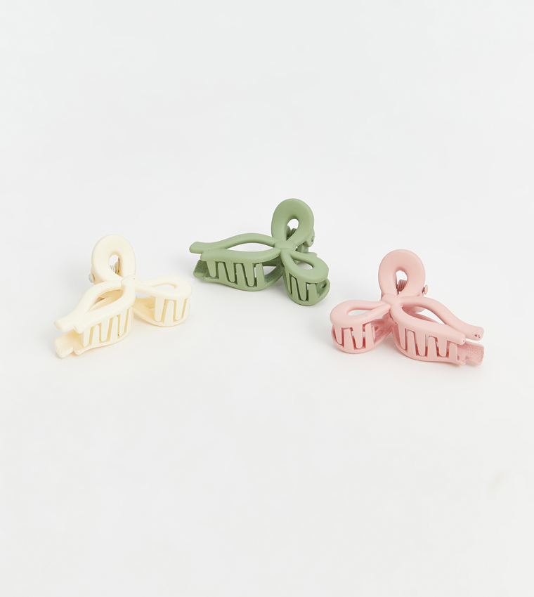 3-Pack Solid Claw Clips