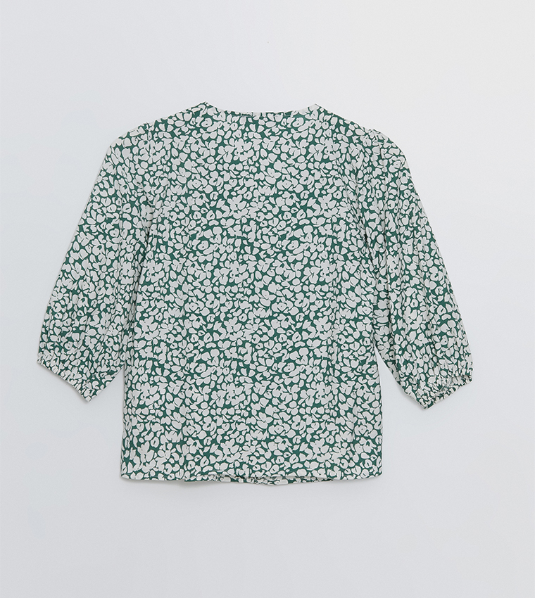 Floral Printed V-Neck Top