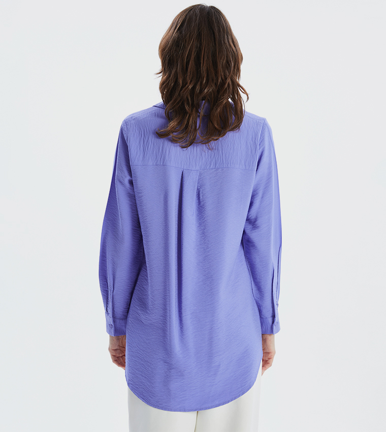 Textured Long Sleeves Tunic