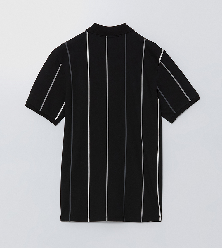 Striped Short Sleeves Polo T-Shirt