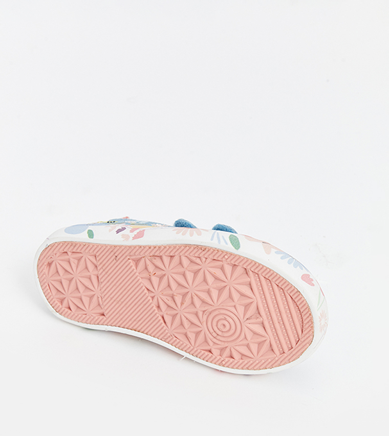 Embroidered Velcro Closure Sneakers