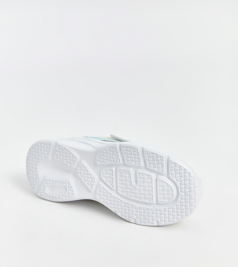 Color Block Velcro Closure Sneakers