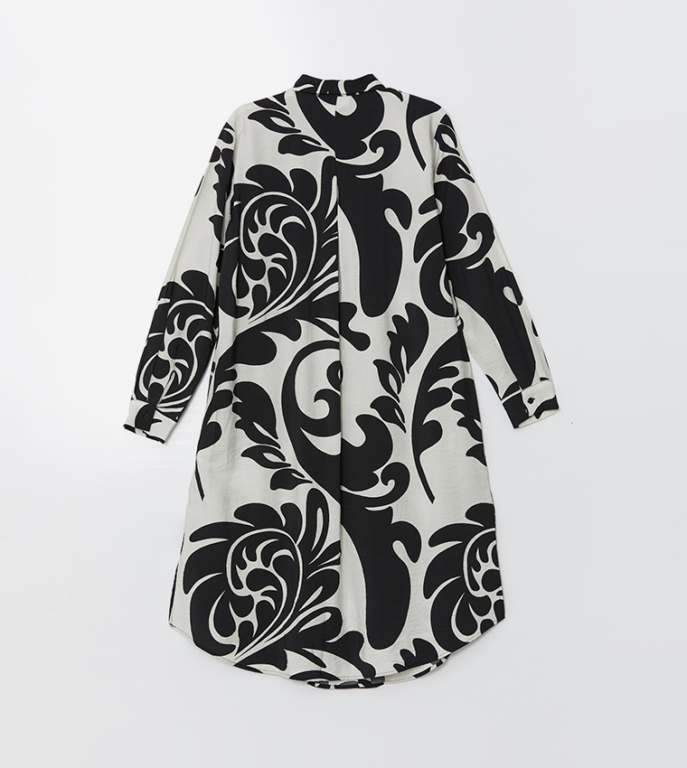 Printed Long Sleeves Tunic Shirt