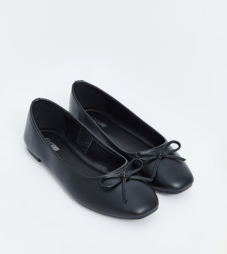 Bow Detail Almond Toe Ballerinas