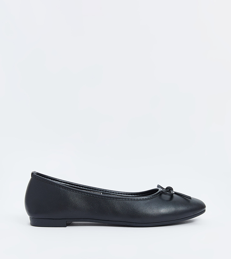 Bow Detail Almond Toe Ballerinas