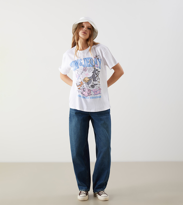 Tom and Jerry Printed T-Shirt