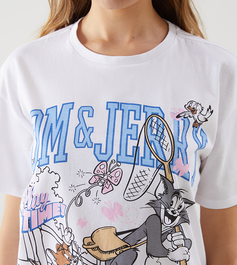 Tom and Jerry Printed T-Shirt
