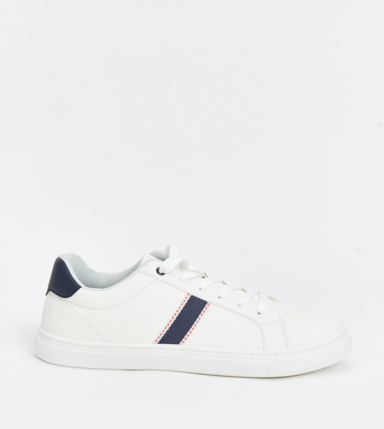 Textured Lace-Up Sneakers