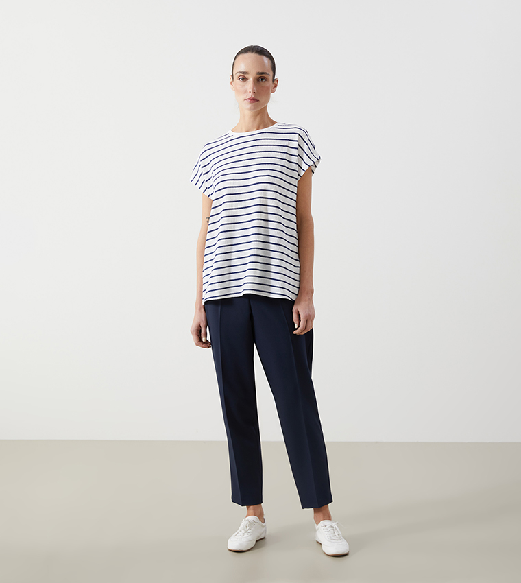 Striped Crew Neck T-Shirt