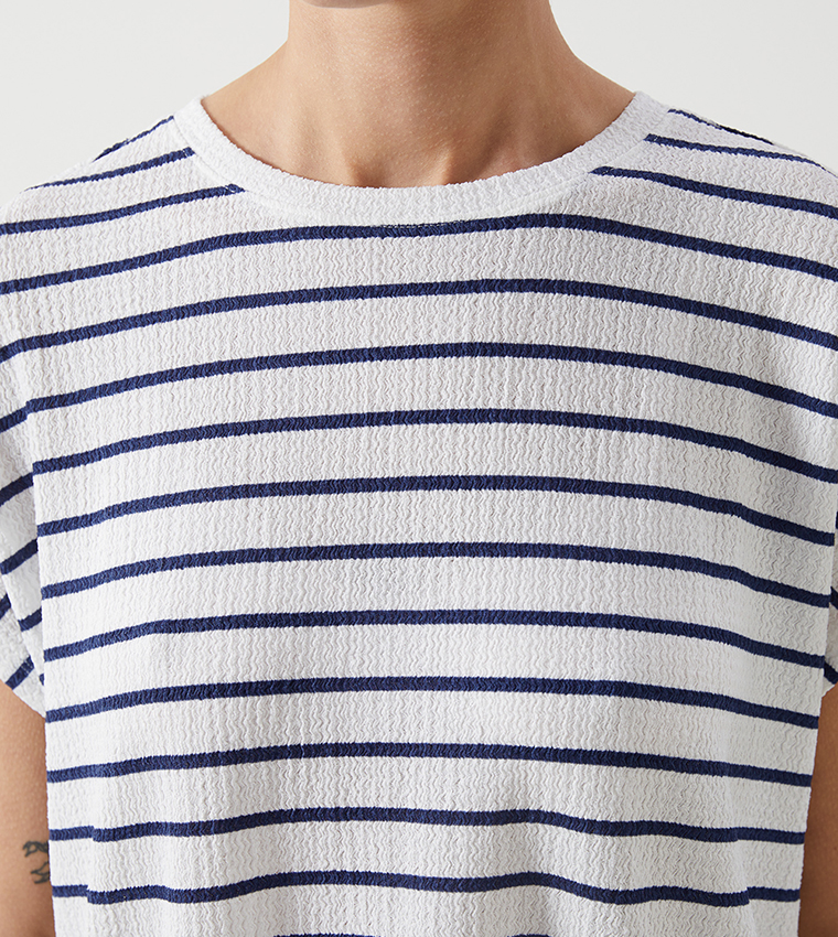Striped Crew Neck T-Shirt