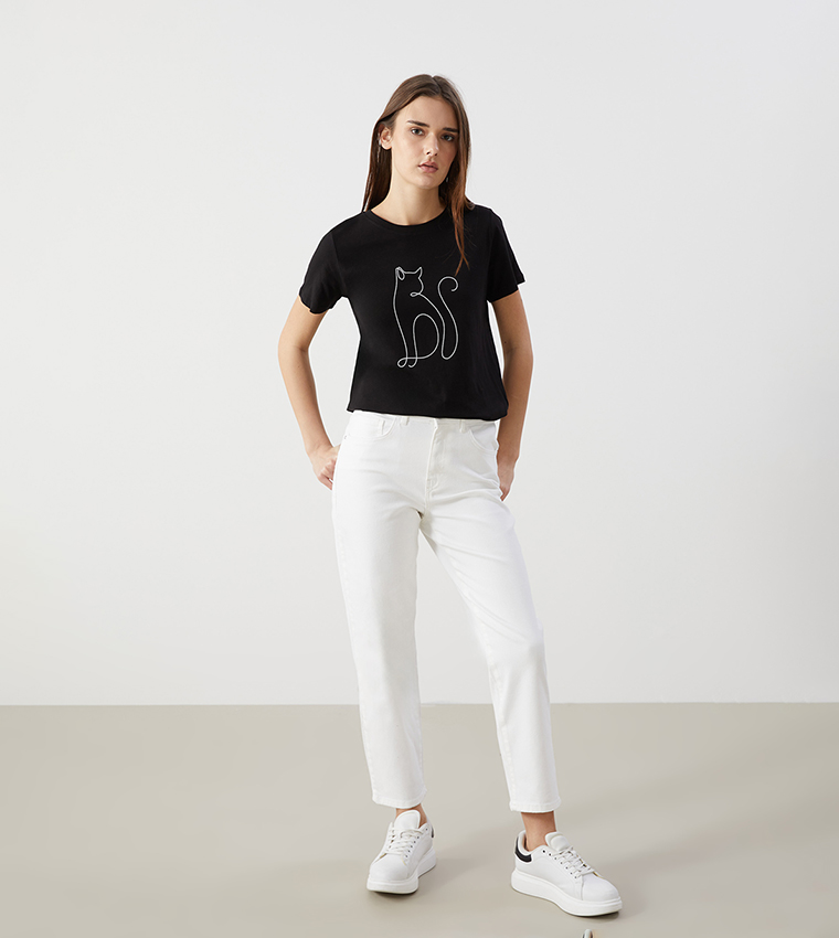 Printed Crew Neck T-Shirt