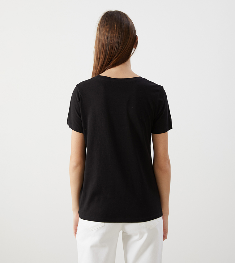 Printed Crew Neck T-Shirt
